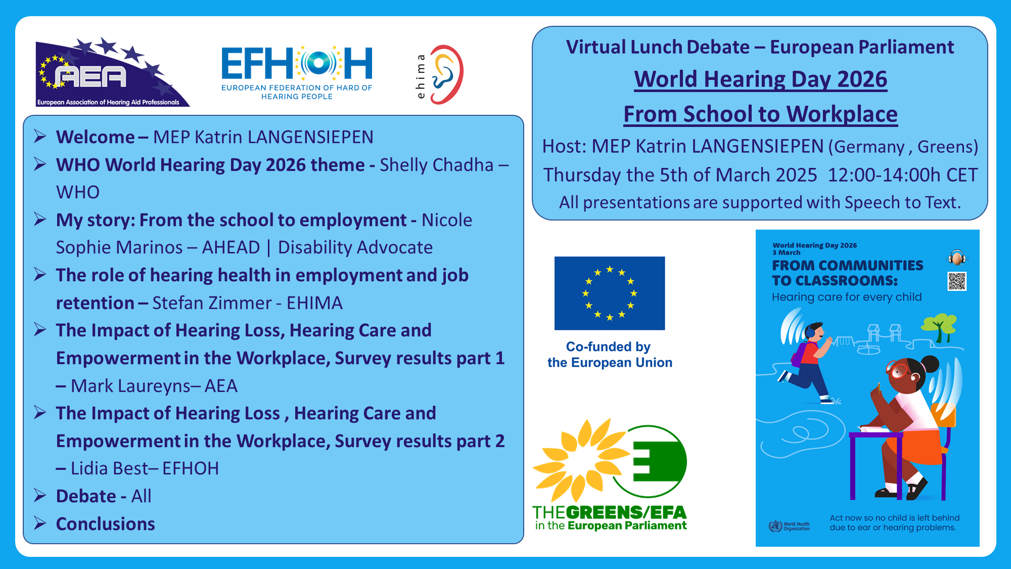 Poster lunch debate WHD EP 2026